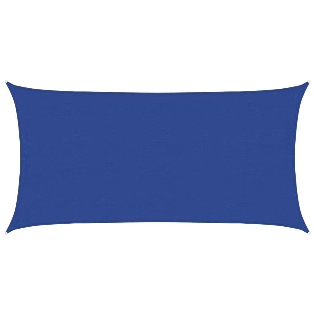 vidaXL Sonnensegel 160 g/m² Rechteckig Blau 4x7 m HDPE