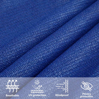 vidaXL Sonnensegel 160 g/m² Rechteckig Blau 4x7 m HDPE