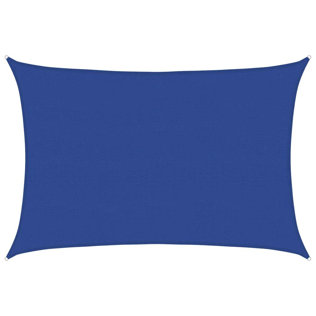 vidaXL Sonnensegel 160 g/m² Rechteckig Blau 5x6 m HDPE