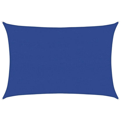 vidaXL Sonnensegel 160 g/m² Rechteckig Blau 5x6 m HDPE