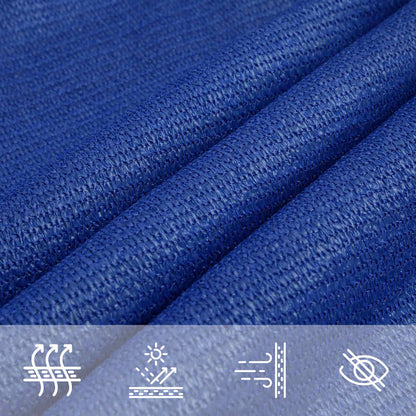 vidaXL Sonnensegel 160 g/m² Rechteckig Blau 5x6 m HDPE