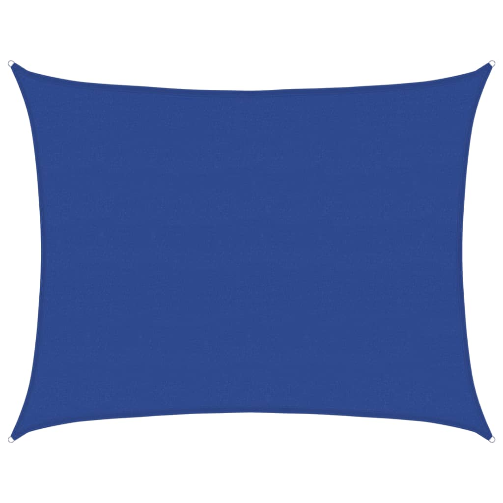 vidaXL Sonnensegel 160 g/m² Rechteckig Blau 6x8 m HDPE