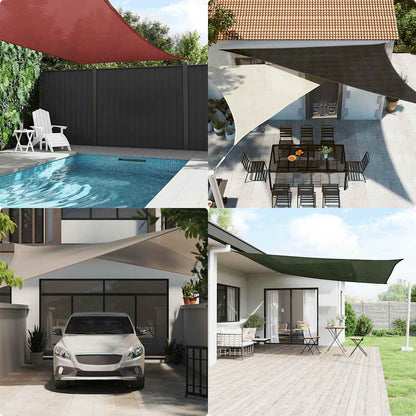 vidaXL Sonnensegel 160 g/m² Dreieckig Blau 4x4x5,8 m HDPE
