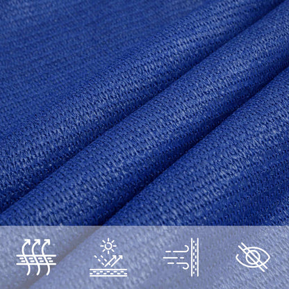 vidaXL Sonnensegel 160 g/m² Dreieckig Blau 4x4x5,8 m HDPE