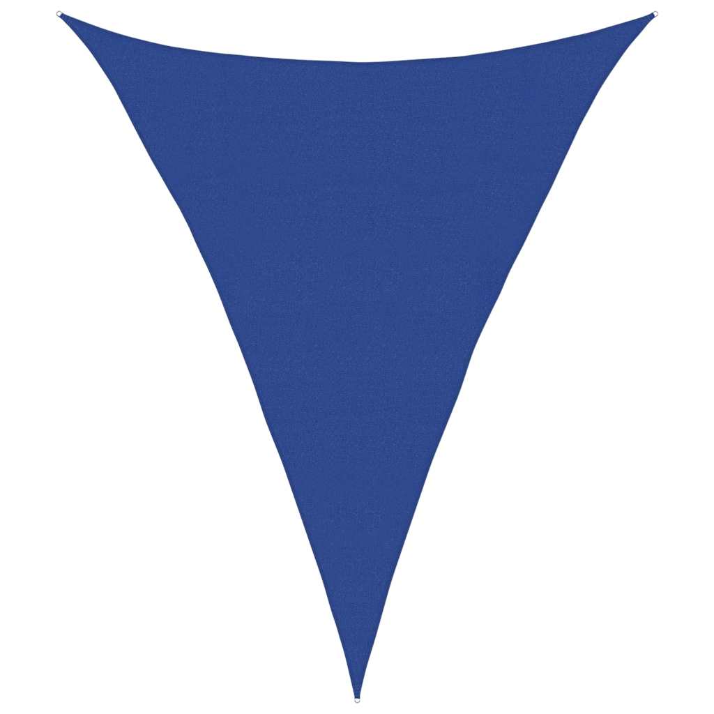 vidaXL Sonnensegel 160 g/m² Dreieckig Blau 4x5x5 m HDPE