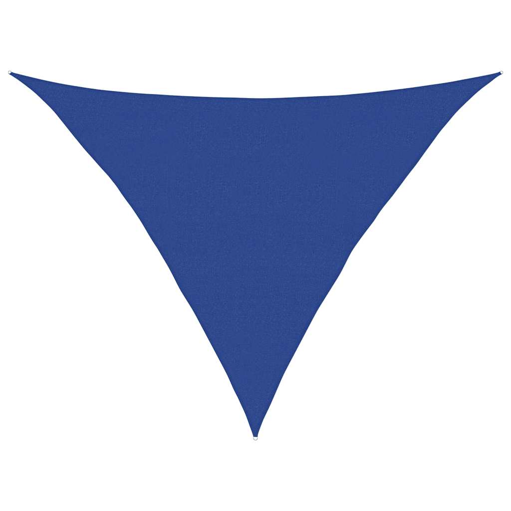 vidaXL Sonnensegel 160 g/m² Dreieckig Blau 5x5x6 m HDPE