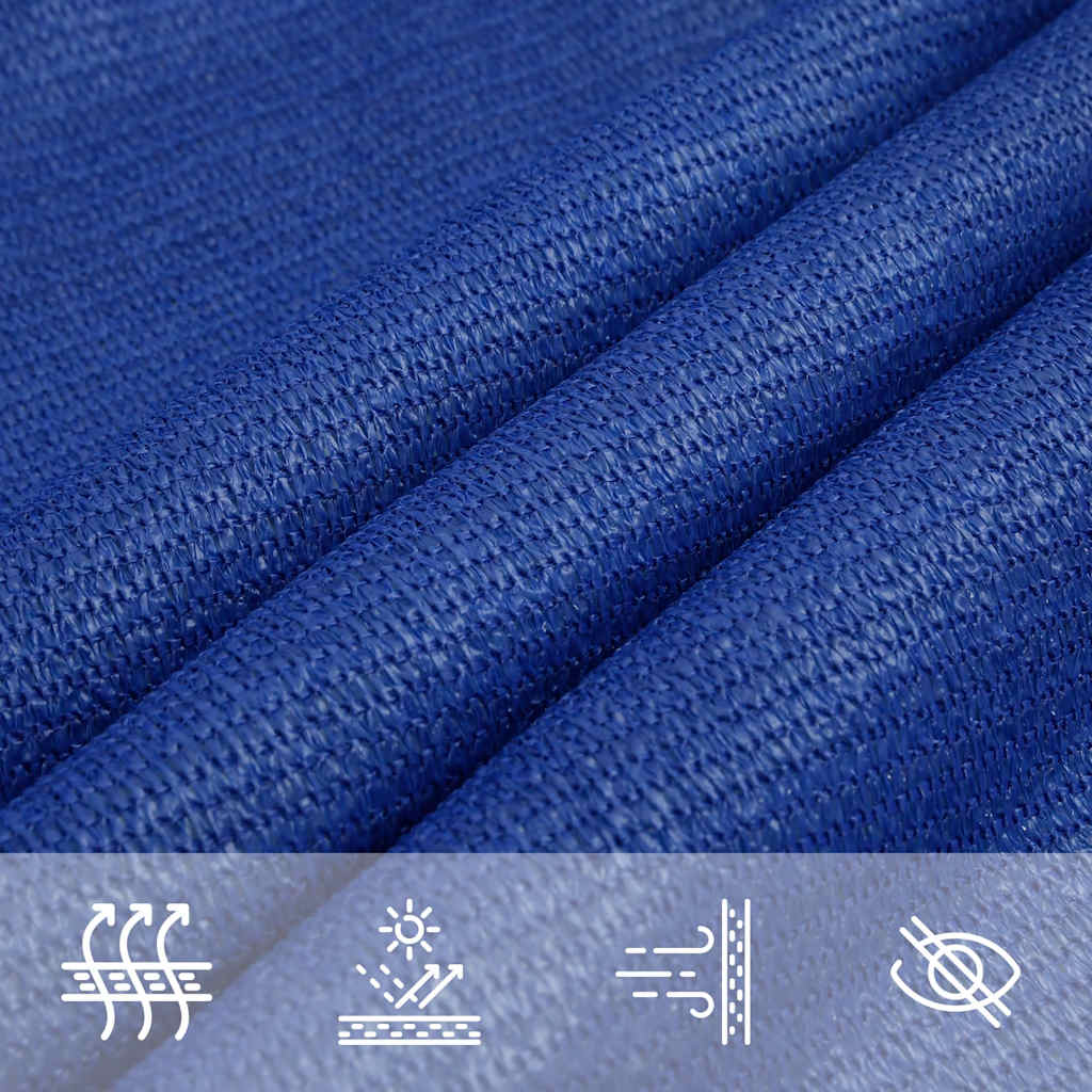 vidaXL Sonnensegel 160 g/m² Dreieckig Blau 4x5x6,8 m HDPE