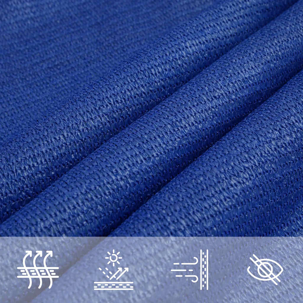 vidaXL Sonnensegel 160 g/m² Trapezform Blau 4/5x4 m HDPE