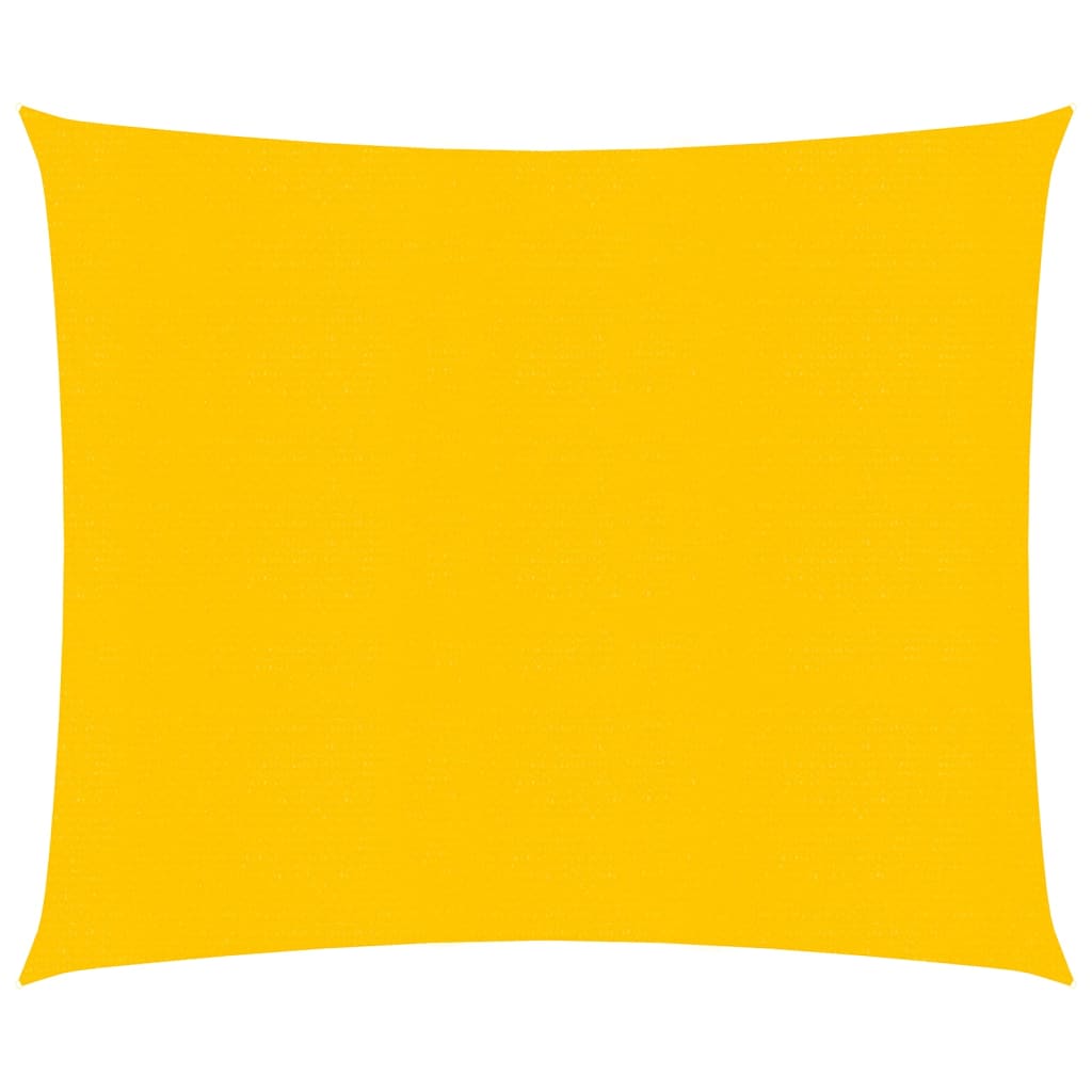 vidaXL Sonnensegel 160 g/m² Quadratisch Gelb 5x5 m HDPE
