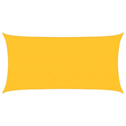 vidaXL Sonnensegel 160 g/m² Rechteckig Gelb 2x3,5 m HDPE