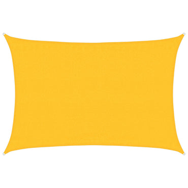 vidaXL Sonnensegel 160 g/m² Rechteckig Gelb 3,5x5 m HDPE