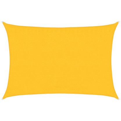 vidaXL Sonnensegel 160 g/m² Rechteckig Gelb 3,5x5 m HDPE
