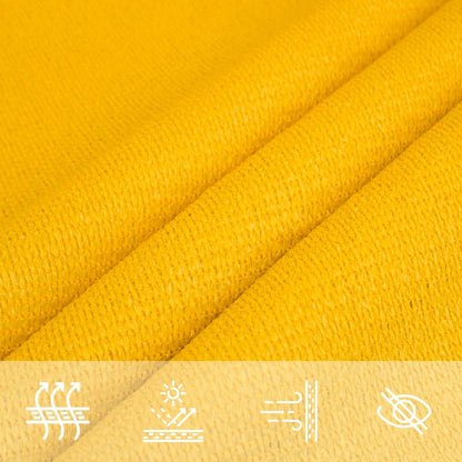 vidaXL Sonnensegel 160 g/m² Rechteckig Gelb 3,5x5 m HDPE