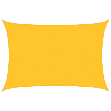 vidaXL Voile d'ombrage rectangulaire jaune 5x6 m 160 g/m² PEHD