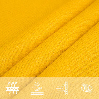 vidaXL Voile d'ombrage rectangulaire jaune 5x6 m 160 g/m² PEHD