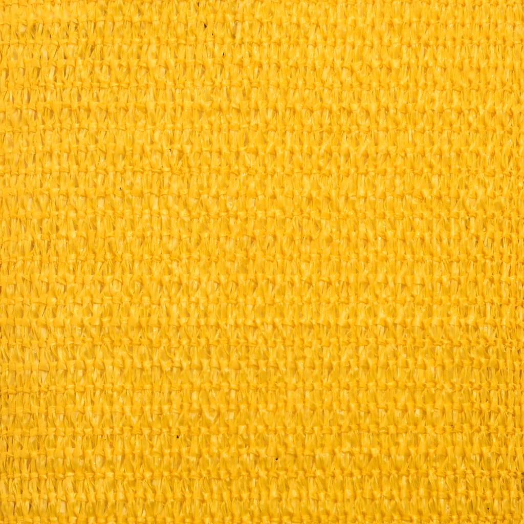 vidaXL Voile d'ombrage rectangulaire jaune 5x6 m 160 g/m² PEHD