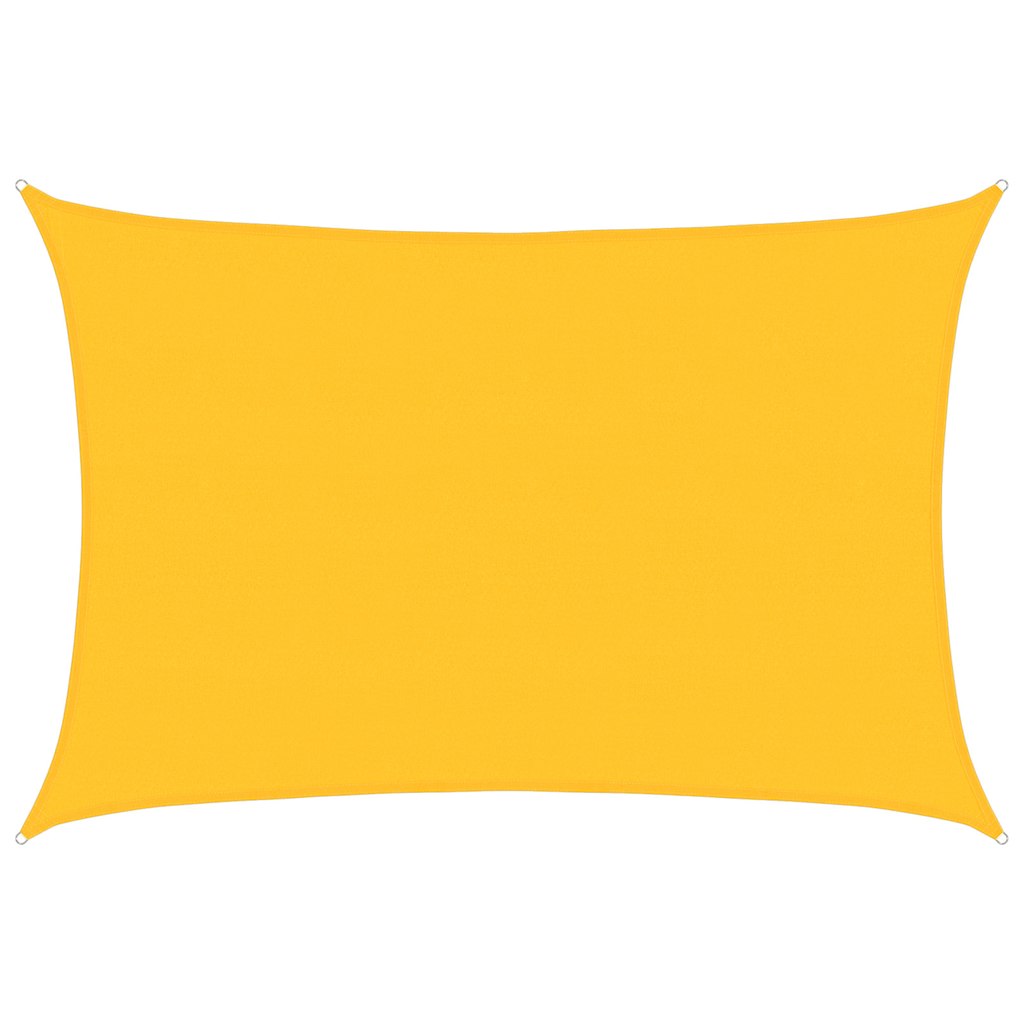 vidaXL Sonnensegel 160 g/m² Rechteckig Gelb 5x7 m HDPE
