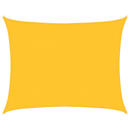 vidaXL Sonnensegel 160 g/m² Rechteckig Gelb 6x7 m HDPE