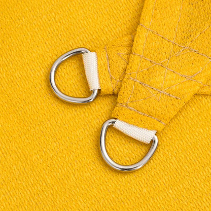 vidaXL Sonnensegel 160 g/m² Dreieckig Gelb 5x6x6 m HDPE