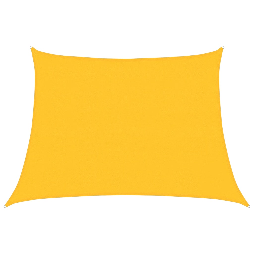vidaXL Sonnensegel 160 g/m² Trapezform Gelb 4/5x3 m HDPE