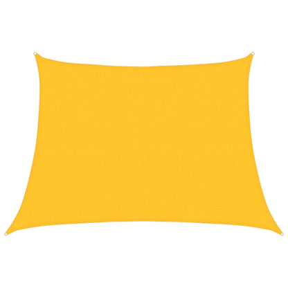 vidaXL Sonnensegel 160 g/m² Trapezform Gelb 4/5x3 m HDPE