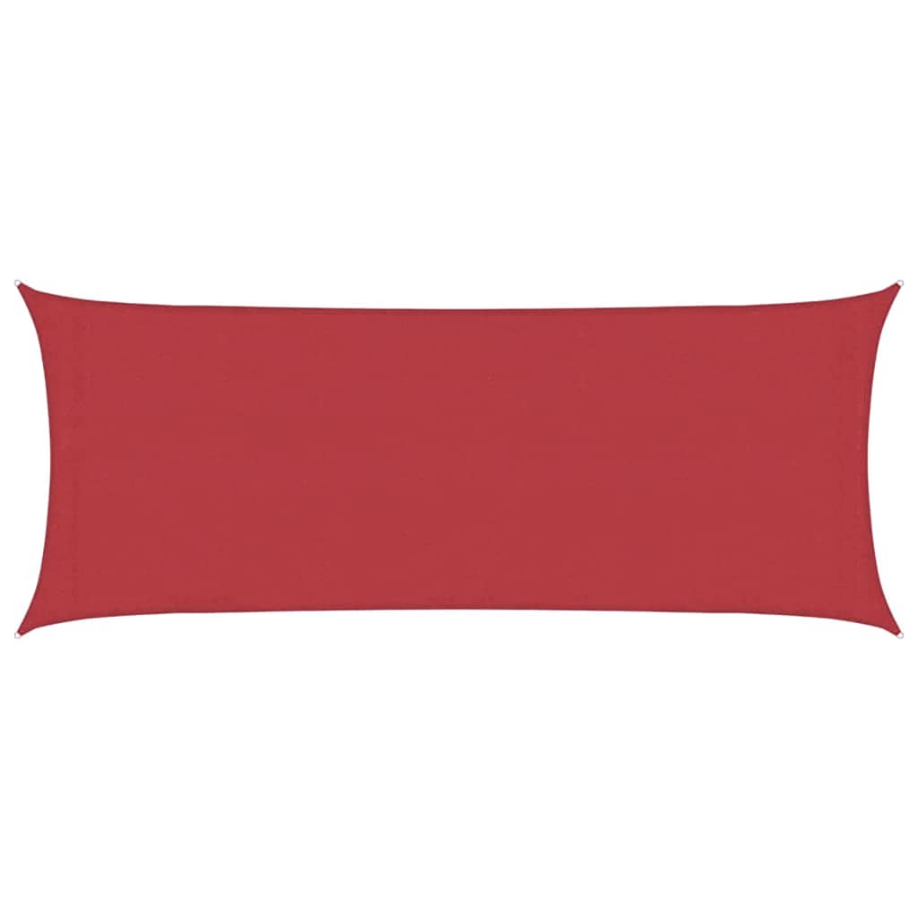 vidaXL Voile d'ombrage 160 g/m² Rouge 2x5 m HDPE