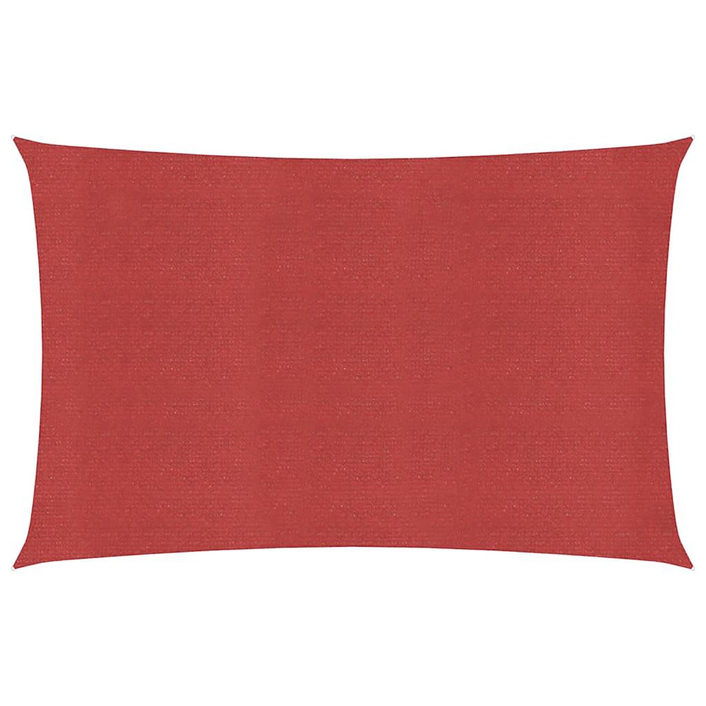 vidaXL Voile d'ombrage 160 g/m² rouge 2,5x4,5 m en PEHD