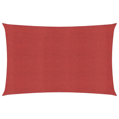 vidaXL Voile d'ombrage 160 g/m² rouge 2,5x4,5 m en PEHD