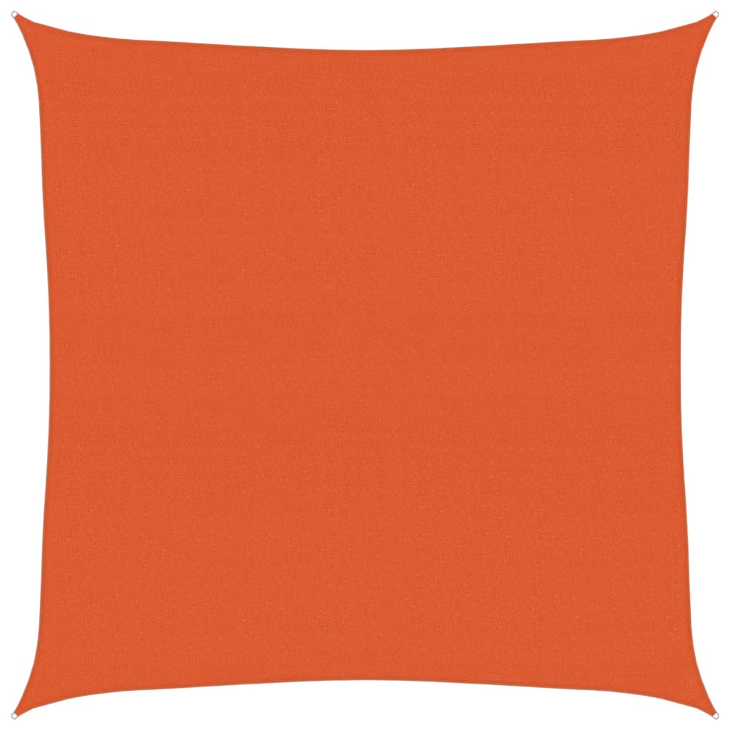 vidaXL Sonnensegel 160 g/m² Quadratisch Orange 7x7 m HDPE