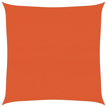 vidaXL Sonnensegel 160 g/m² Quadratisch Orange 7x7 m HDPE