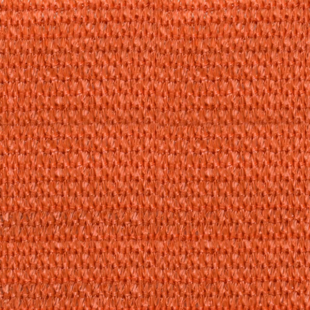vidaXL Sonnensegel 160 g/m² Quadratisch Orange 7x7 m HDPE