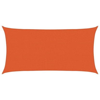 vidaXL Voile d'ombrage 160 g/m² orange 2,5x5 m PEHD