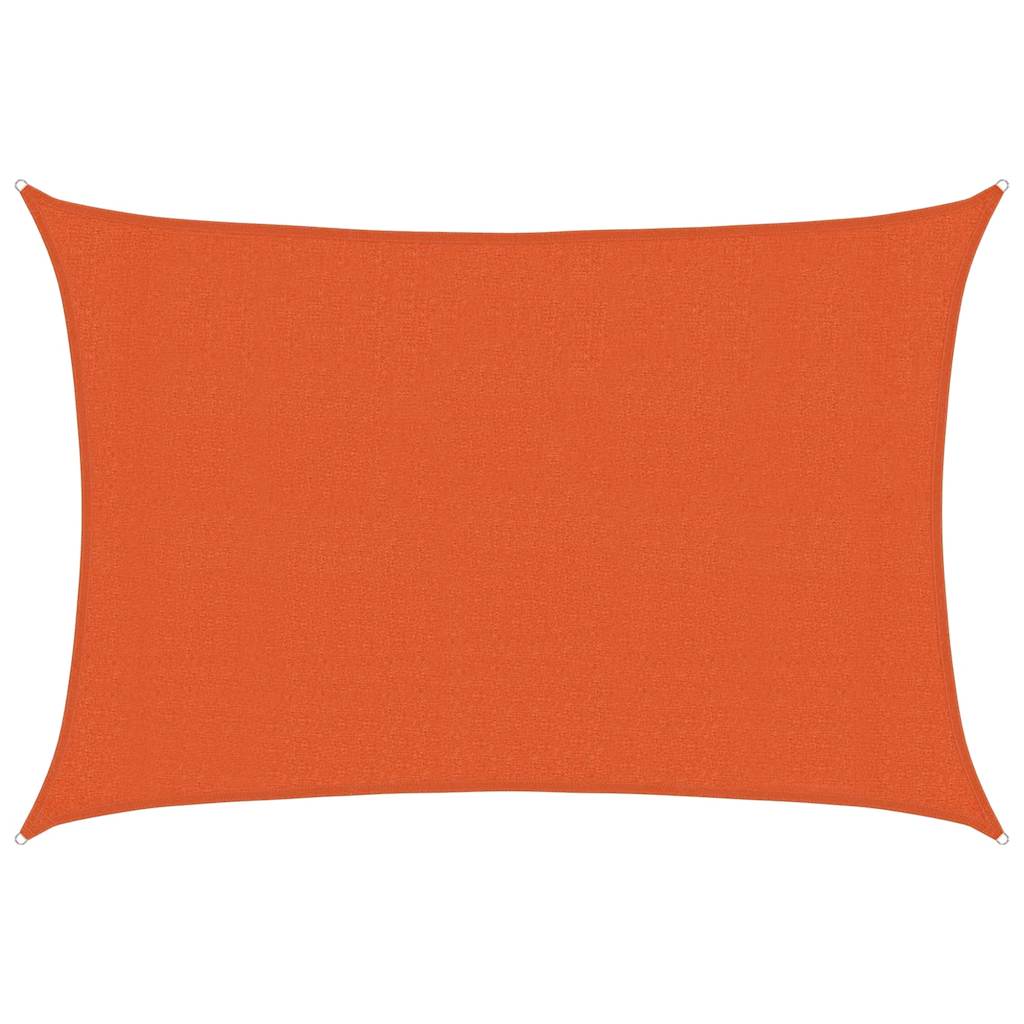 Sonnensegel 160 g/m² Rechteckig Orange 3x4,5 m HDPE