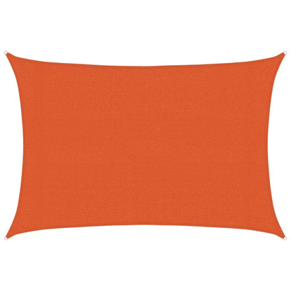 vidaXL Voile d'ombrage rectangulaire 160 g/m² orange 3x5 m en HDPE