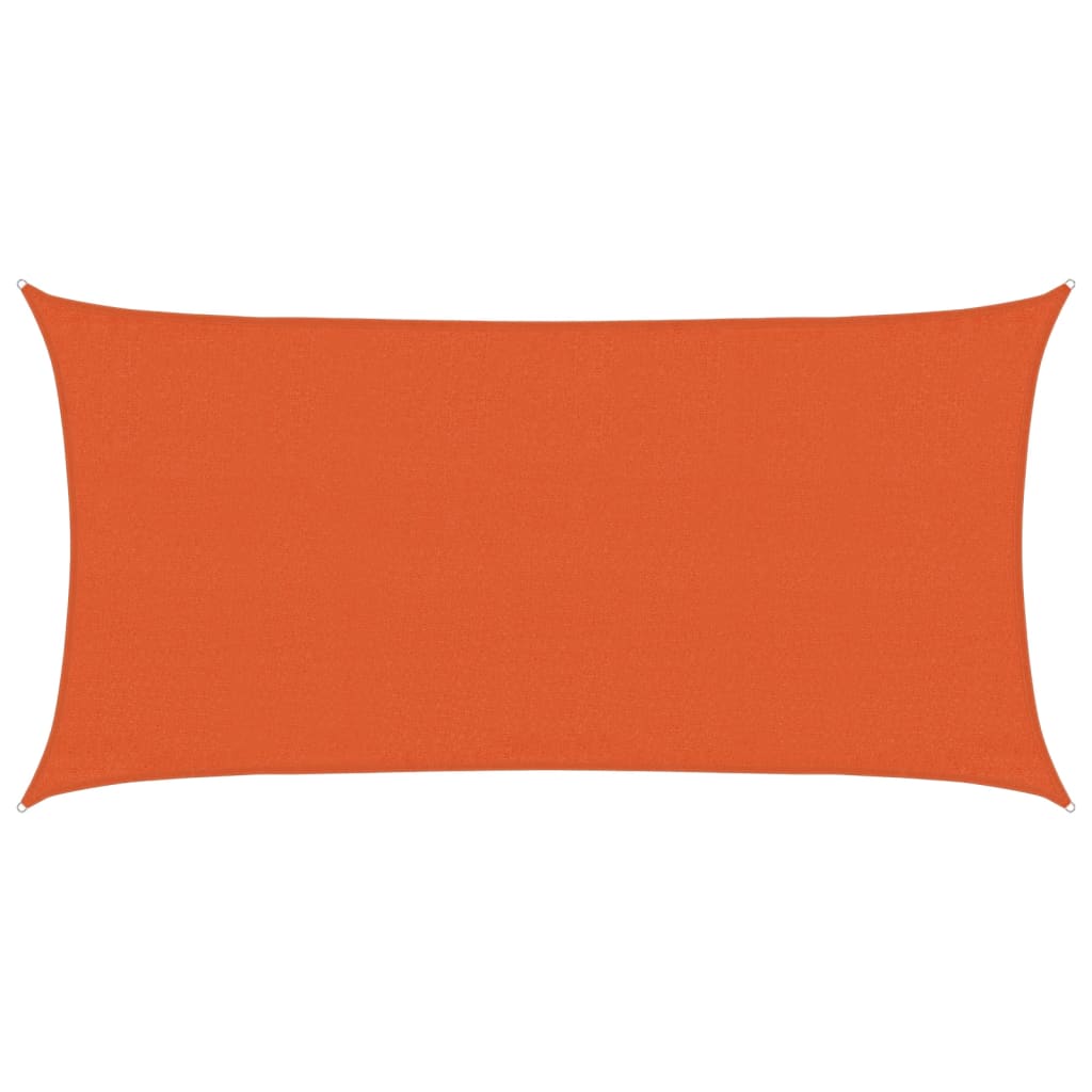 vidaXL Sonnensegel 160 g/m² Rechteckig Orange 3x6 m HDPE