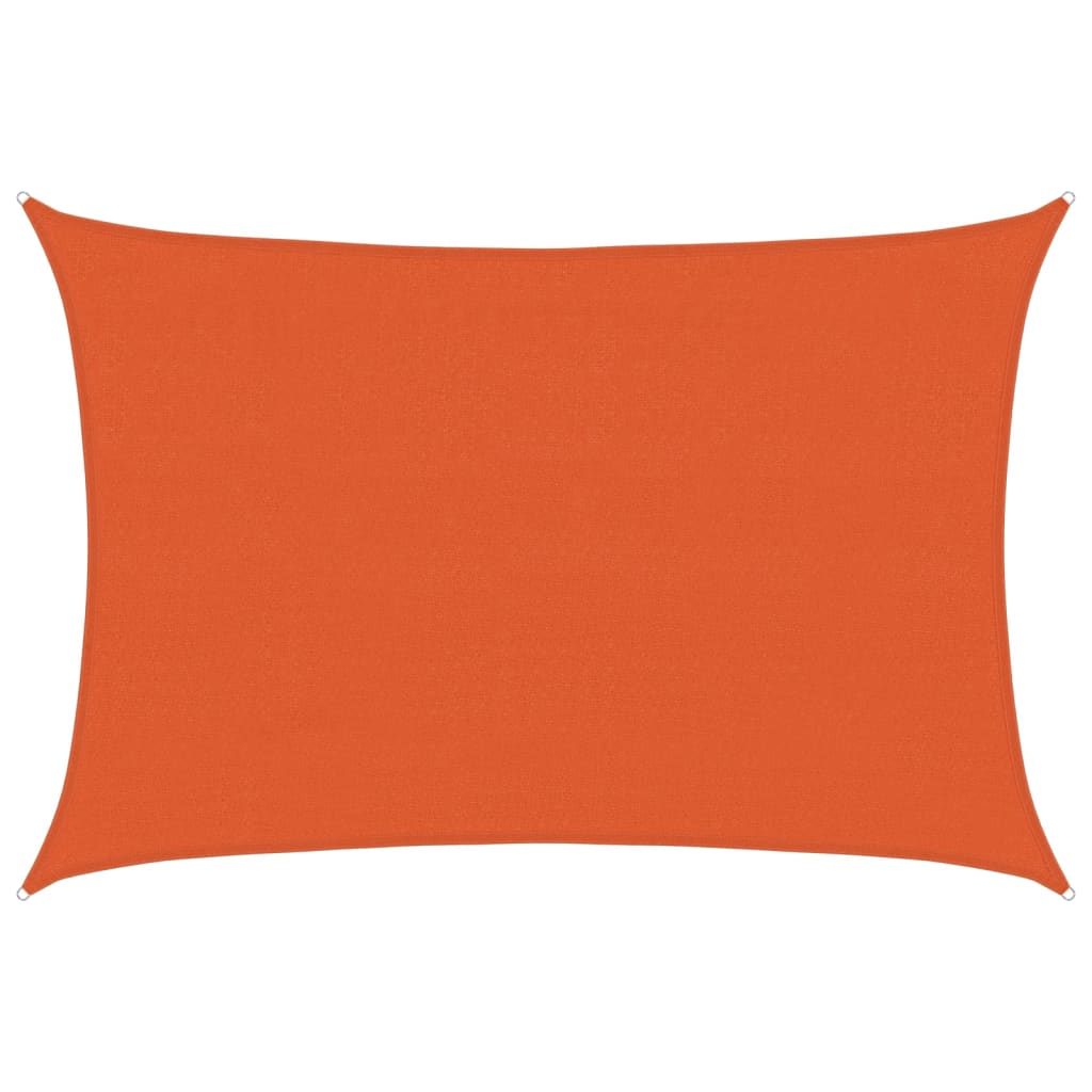 vidaXL Sonnensegel 160 g/m² Rechteckig Orange 4x5 m HDPE