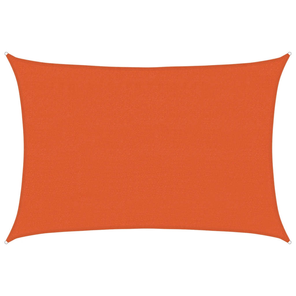 vidaXL Voile d'ombrage 160 g/m² Orange 4x6 m PEHD