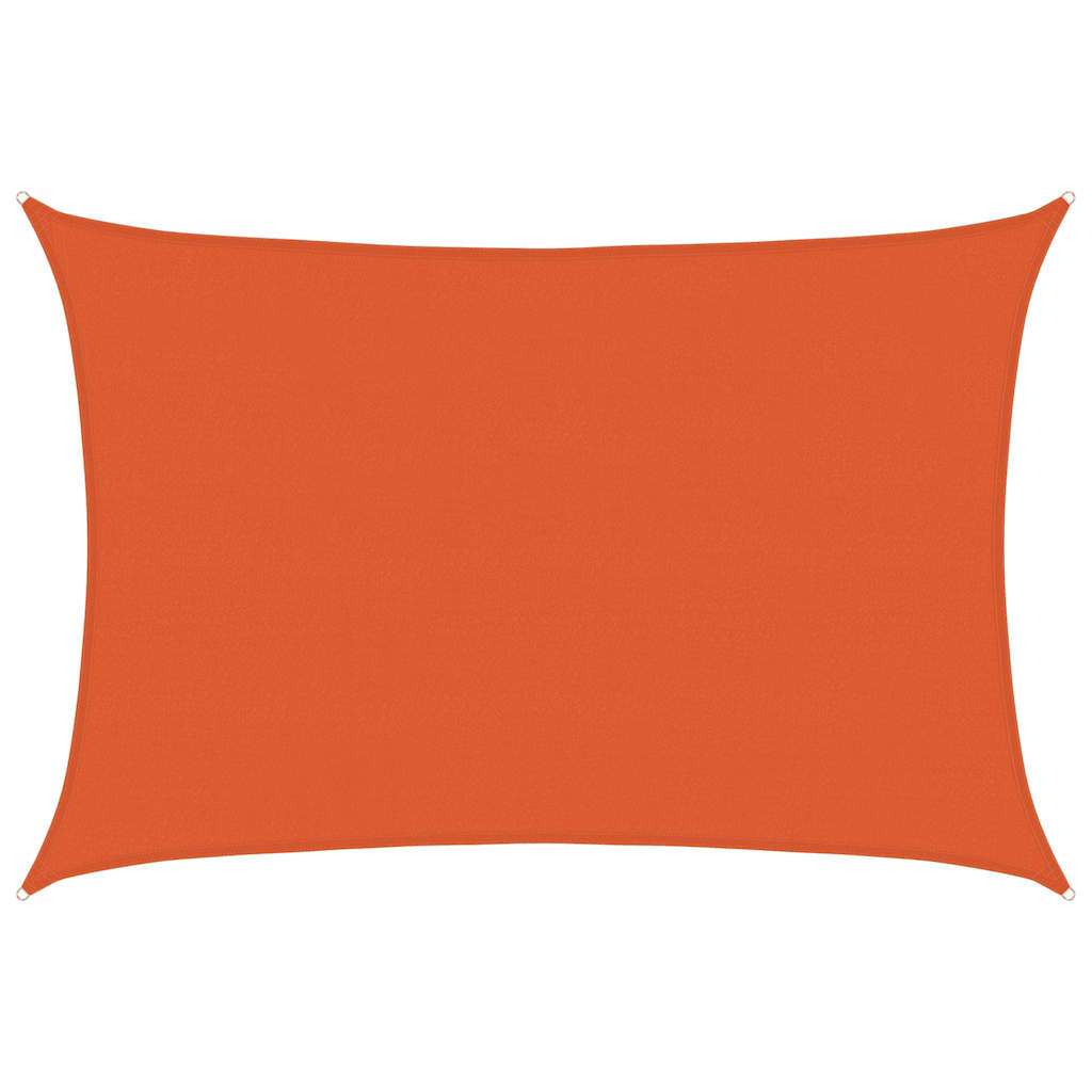 vidaXL Sonnensegel 160 g/m² Rechteckig Orange 5x6 m HDPE