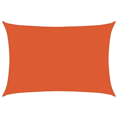vidaXL Sonnensegel 160 g/m² Rechteckig Orange 5x6 m HDPE