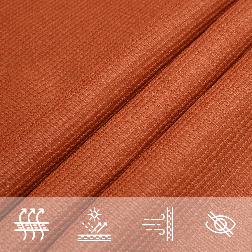 vidaXL Sonnensegel 160 g/m² Rechteckig Orange 5x7 m HDPE