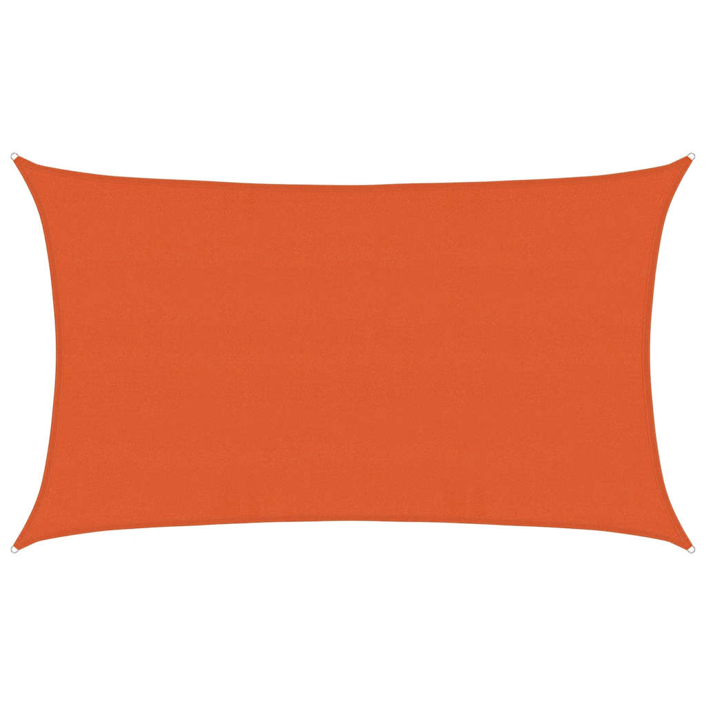 vidaXL Sonnensegel 160 g/m² Rechteckig Orange 5x8 m HDPE