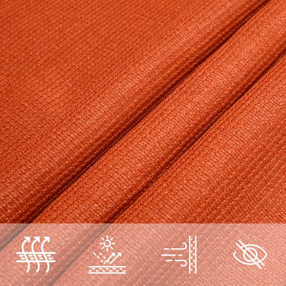 vidaXL Sonnensegel 160 g/m² Rechteckig Orange 6x7 m HDPE