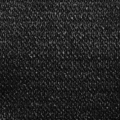 vidaXL Sonnensegel 160 g/m² Rechteckig Schwarz 6x8 m HDPE