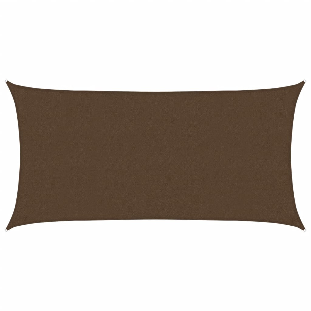 vidaXL Voile d'ombrage 160 g/m² Marron 2,5x5 m HDPE