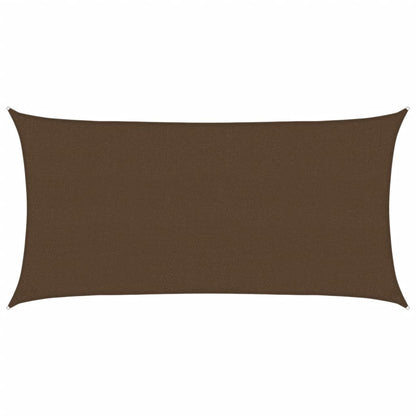 vidaXL Voile d'ombrage 160 g/m² Marron 2,5x5 m HDPE