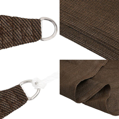 vidaXL Voile d'ombrage 160 g/m² Marron 2,5x5 m HDPE