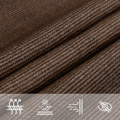 vidaXL Voile d'ombrage 160 g/m² Marron 2,5x5 m HDPE