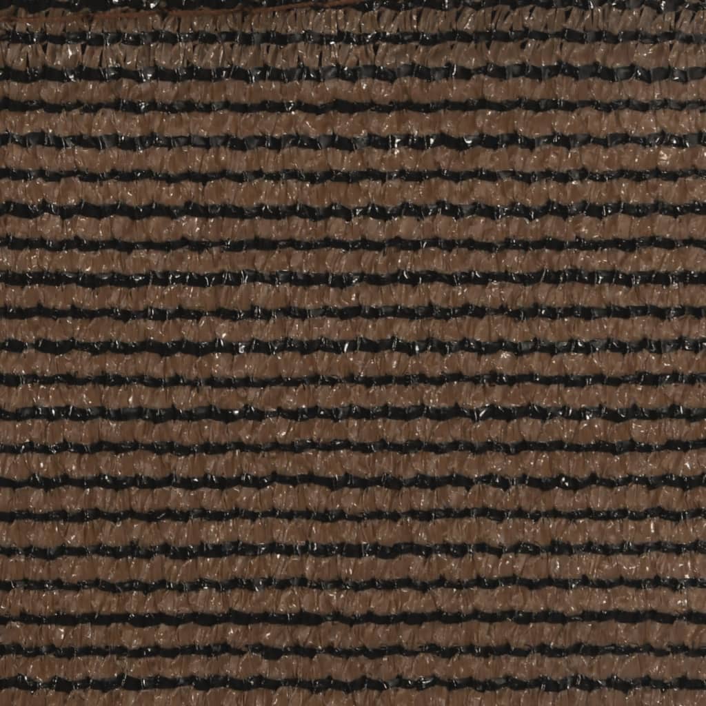 vidaXL Voile d'ombrage 160 g/m² Marron 2,5x5 m HDPE