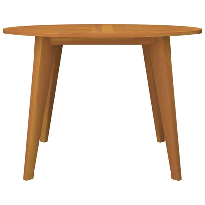 vidaXL Table de jardin Ø 110 x 75 cm en bois d'acacia massif