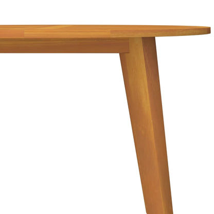 vidaXL Table de jardin Ø 110 x 75 cm en bois d'acacia massif
